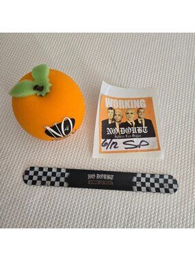 No Doubt Las Vegas Sphere Orange Backstage Pass Slap Bracelet Lot 6/12